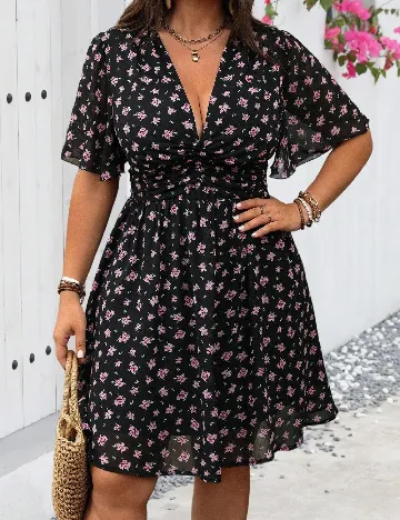 Rochie scurta SHEIN CURVE, negru Negru