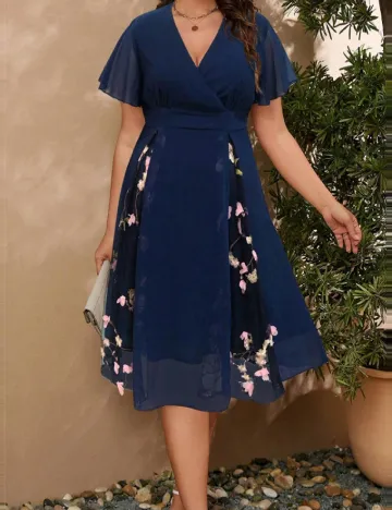 Rochie medie SHEIN, albastru Albastru