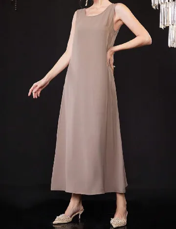 Rochie lunga SHEIN, maro Maro