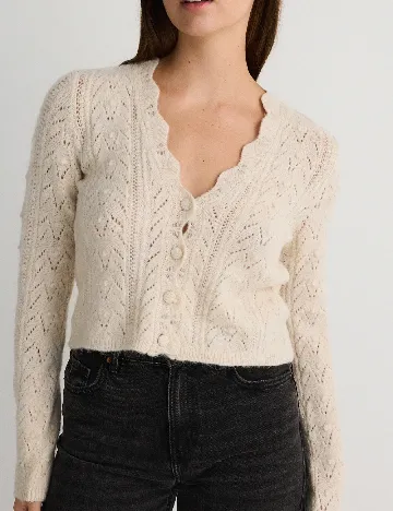 Cardigan Reserved, crem Crem