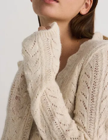 Cardigan Reserved, crem Crem