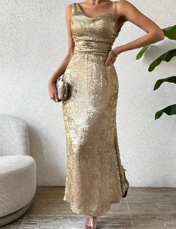 Rochie medie SHEIN, auriu Galben