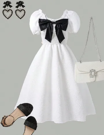 Rochie Shein Kids, alb Alb