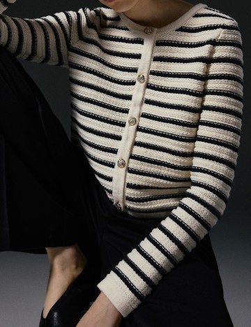 Cardigan Reserved, ecru