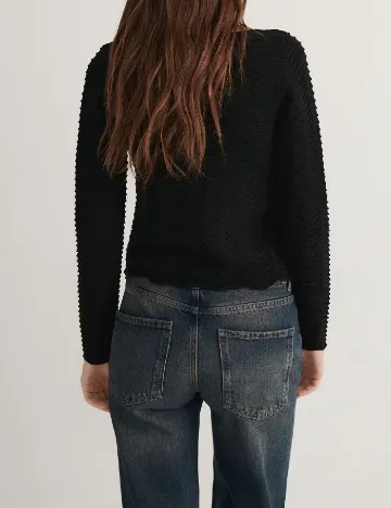 Bluza Reserved, negru Negru
