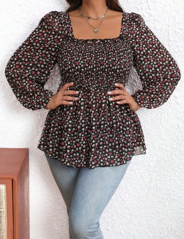 Bluza SHEIN CURVE, negru