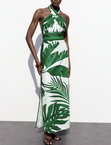 Rochie lunga SHEIN, verde