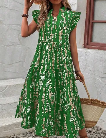 Rochie lunga SHEIN, verde Verde