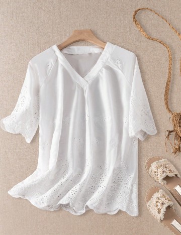 Bluza Emery Rose, alb