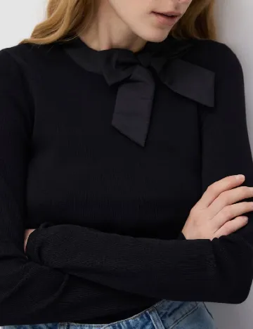 Bluza Reserved, negru Negru
