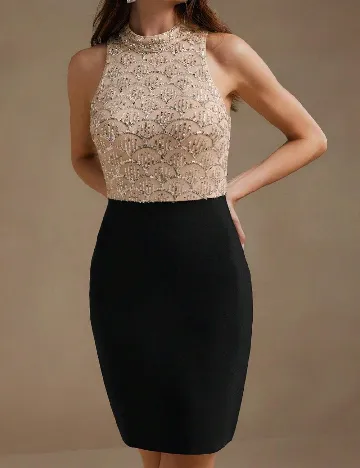 Rochie scurta Anewsta, negru Negru