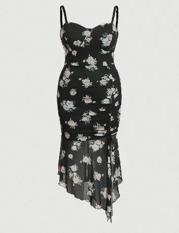 Rochie medie SHEIN CURVE, negru Negru