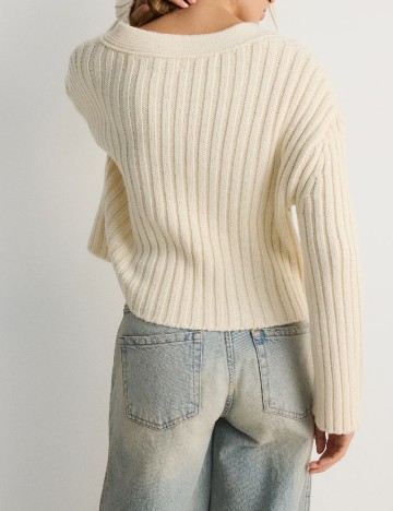 Cardigan Reserved, ecru