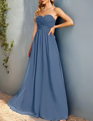 Rochie lunga Ever-Pretty, albastru Albastru