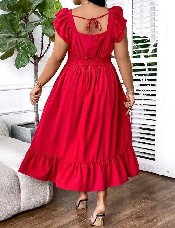 Rochie medie SHEIN CURVE, rosu Rosu