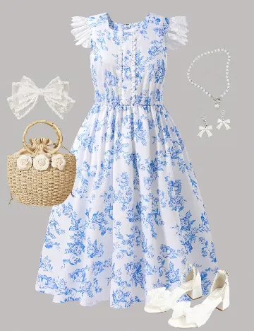 Rochie Shein Kids, alb Alb