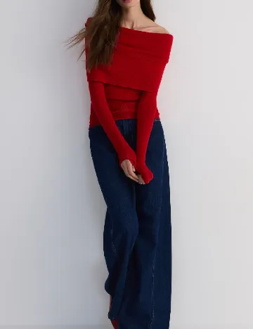 Bluza Reserved, rosu Rosu