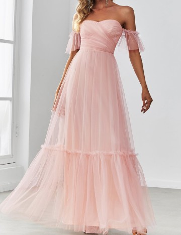 Rochie lunga Ever-Pretty, roz