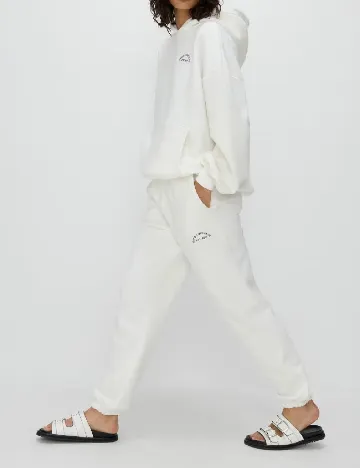 Pantaloni Reserved, ecru Alb
