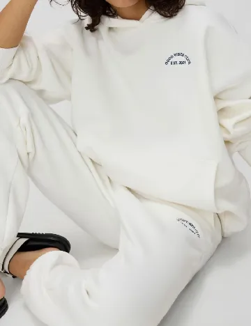 Pantaloni Reserved, ecru Alb