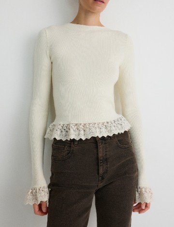 Bluza Reserved, ecru