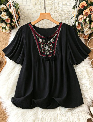 Bluza SHEIN CURVE, negru