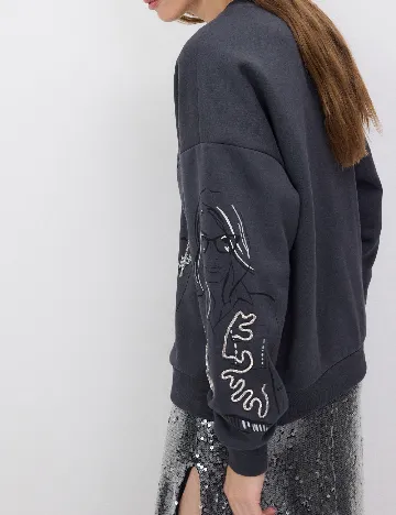 Bluza Oversize Reserved, gri Gri