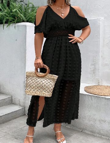Rochie lunga SHEIN CURVE, negru