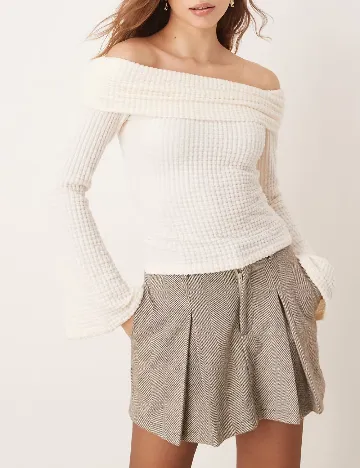 Bluza ASOS, ecru Alb