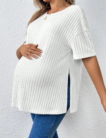 Bluza SHEIN Maternity, alb Alb