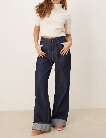 Blugi ASOS, bleumarin Albastru