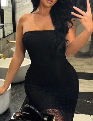 Rochie lunga SHEIN, negru Negru
