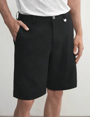 Pantaloni scurti SHEIN, negru Negru