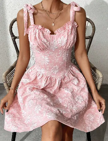 Rochie scurta SHEIN, roz Roz