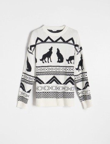 Pulover Reserved, alb