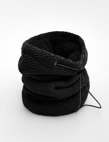 Fular Circular Reserved, negru