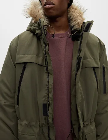 Geaca Pull&Bear, verde Verde