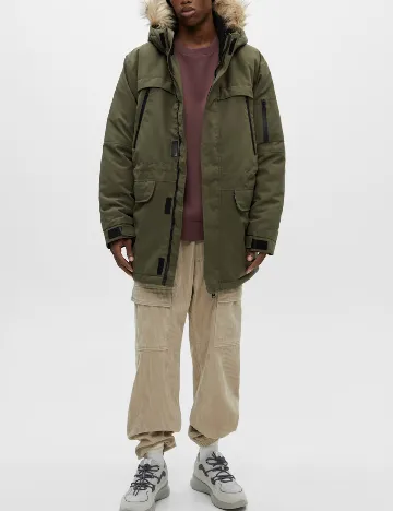 Geaca Pull&Bear, verde Verde
