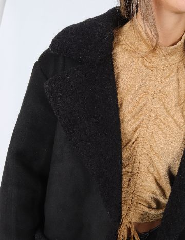 Palton Pull&Bear, negru