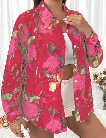 Camasa SHEIN CURVE, mix culori