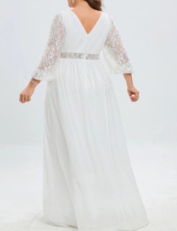 Rochie lunga SHEIN CURVE, alb
