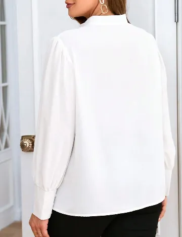 Bluza SHEIN CURVE, alb Alb