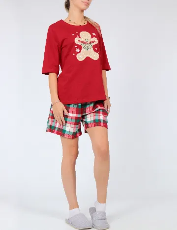 Pijama Reserved, rosu Rosu