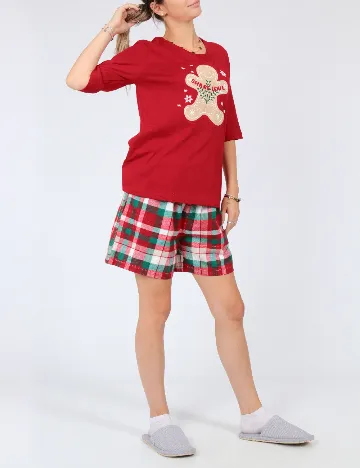 Pijama Reserved, rosu Rosu