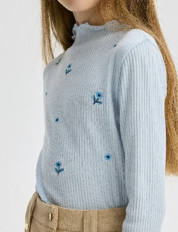 Bluza Reserved, alb Albastru
