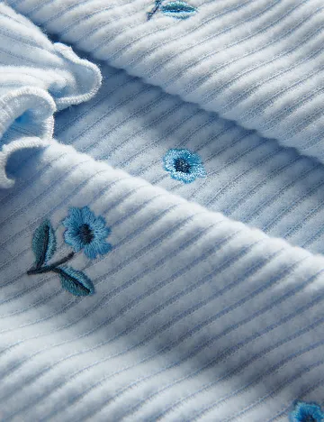 Bluza Reserved, alb Albastru