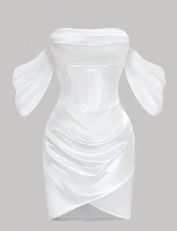 Rochie scurta SHEIN, alb