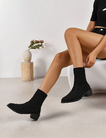 Botine SHEIN, negru