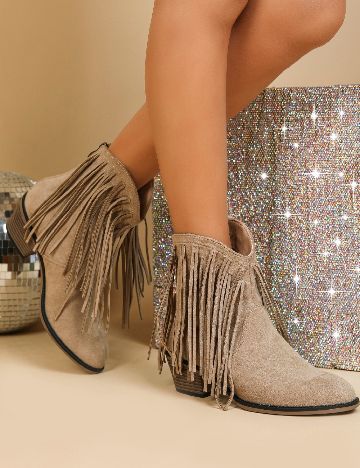 Botine SHEIN, crem