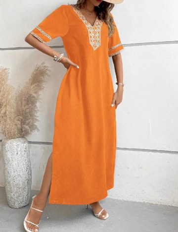 Rochie lunga SHEIN, portocaliu